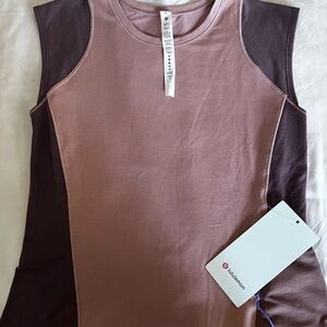 LULULEMON Cap Sleeve Hiking Tank. NWT. Brown tank and purple. LULULEMON